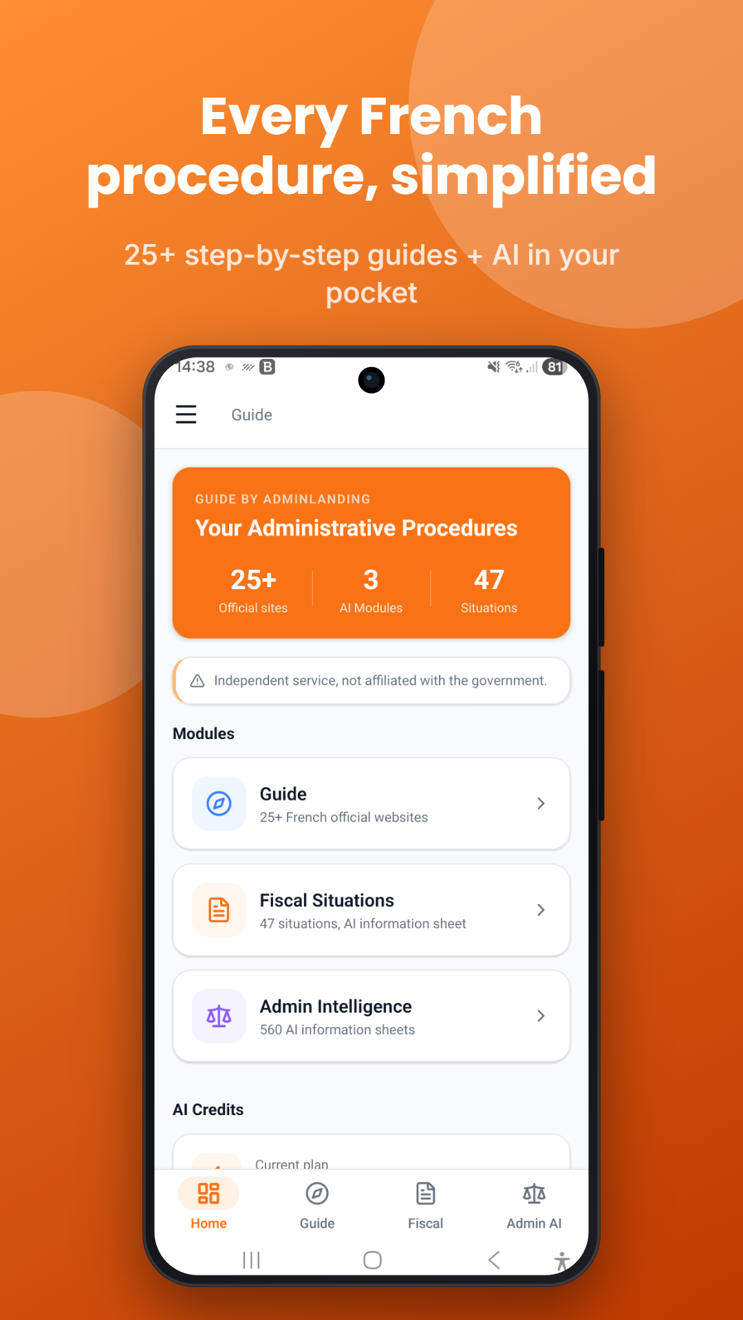 Guide for French Procedures app screenshot